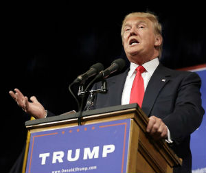 Image of Trump will play hardball with China if they don't play fair. 