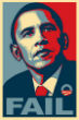 Image of Street artist Shepard Fairey admitted his disappointment in US President Barack Obama.