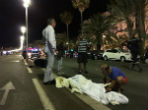 Image of The dead lined the streets all night in Nice following a deadly terror attack that claimed 84 lives. 