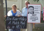 Image of Senator Tim Kaine claimes to be Catholic - but is he?