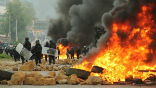 Image of Mexico teeters on the brink of unrest as protests turn violent across the country.