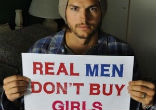 Image of Ashton Kutcher spoke on behalf of sex-trafficking victims and other innocents.