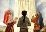 Image of On May 13, 1917, the Virgin Mary appeared to three shepherd children.