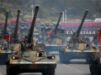 Image of North Korean artillery on parade. It isn't their nukes we should be worried about, but rather their divisive diplomatic policy, designed to frighten the United States and South Korea apart. Once separated, the South becomes vulnerable, and the North strikes. 