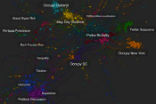 Image of A graphic showing various events and relations between them. Social media can be used to predict the future.