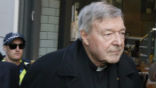 Image of Cardinal Pell has arrived in Australia to face charges. 