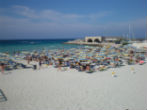 Image of San Foca beach where Fr. Calogiuri blesses the beachgoers each year. 