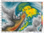 Image of Forecasts show the bomb cyclone will impact the eastern USA from Florida to Canada. 