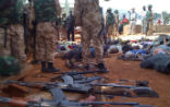 Image of A gang of armed herdsmen are arrested by Nigerian authorities. 