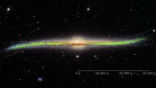 Image of An map of the Milky Way galaxy reveals it is warped, instead of flat as often depicted in textbooks. 