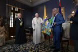 Image of Pope Francis in Mauritius 