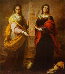 Image of St. Justa and Rufina Image of St. Justa and Rufina