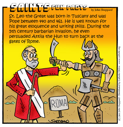 St. Leo the Great Fun Fact St. Leo the Great Fun Fact Image