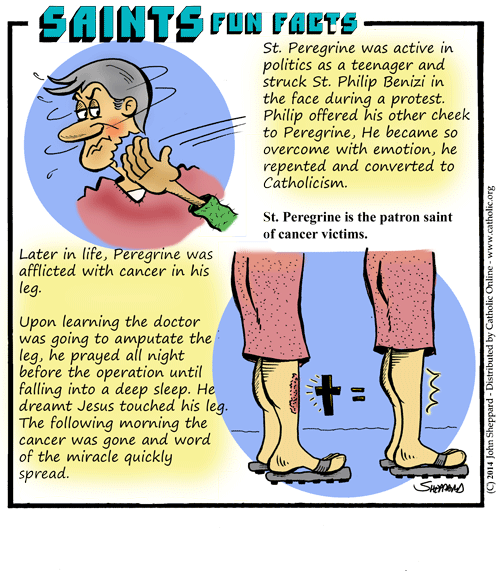St. Peregrine Laziosi Fun Fact St. Peregrine Laziosi Fun Fact Image