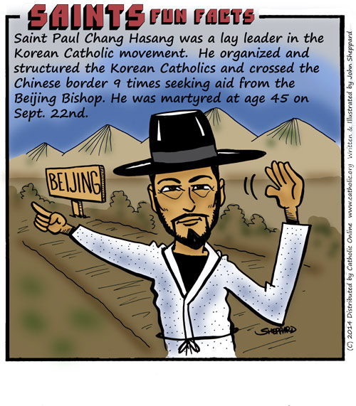 Sts. Andrew Kim Taegon, Paul Chong Hasang, and Companions Fun Fact Sts. Andrew Kim Taegon, Paul Chong Hasang, and Companions Fun Fact Image